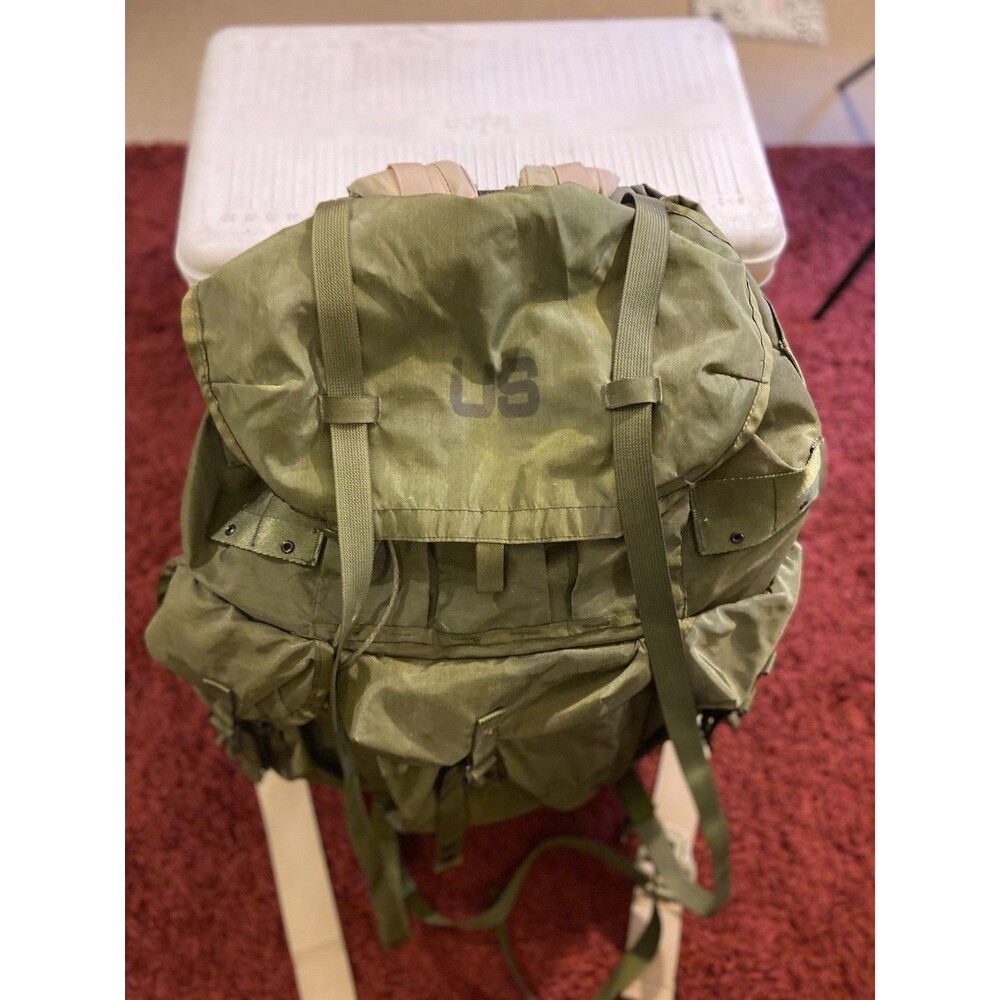 USGI Army Military Field Pack Combat Molle Backpack Hiking Camp Camo Rucksack - Picture 12 of 16